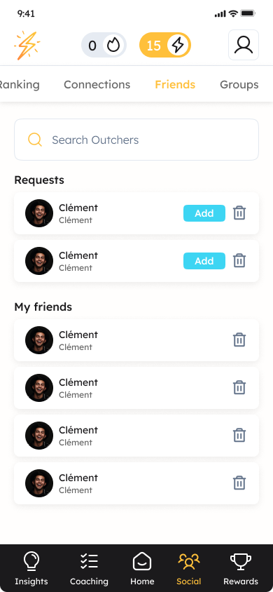 Maquettes mobile Outch