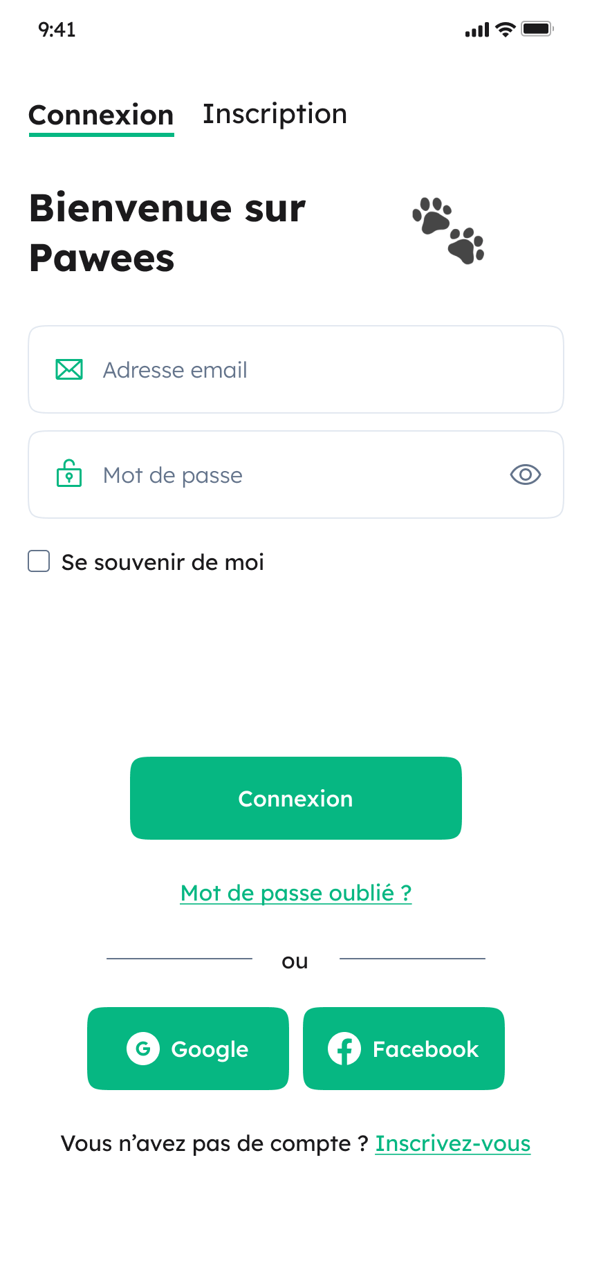 Maquettes mobile Pawees