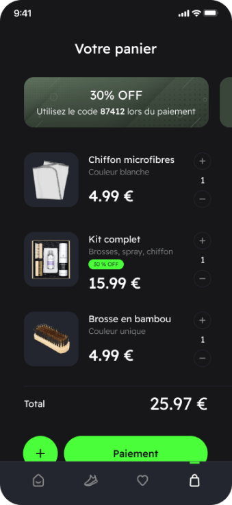 Maquettes mobile sneakeco